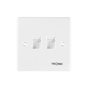 Telephone Socket White RJ11 4 Line
