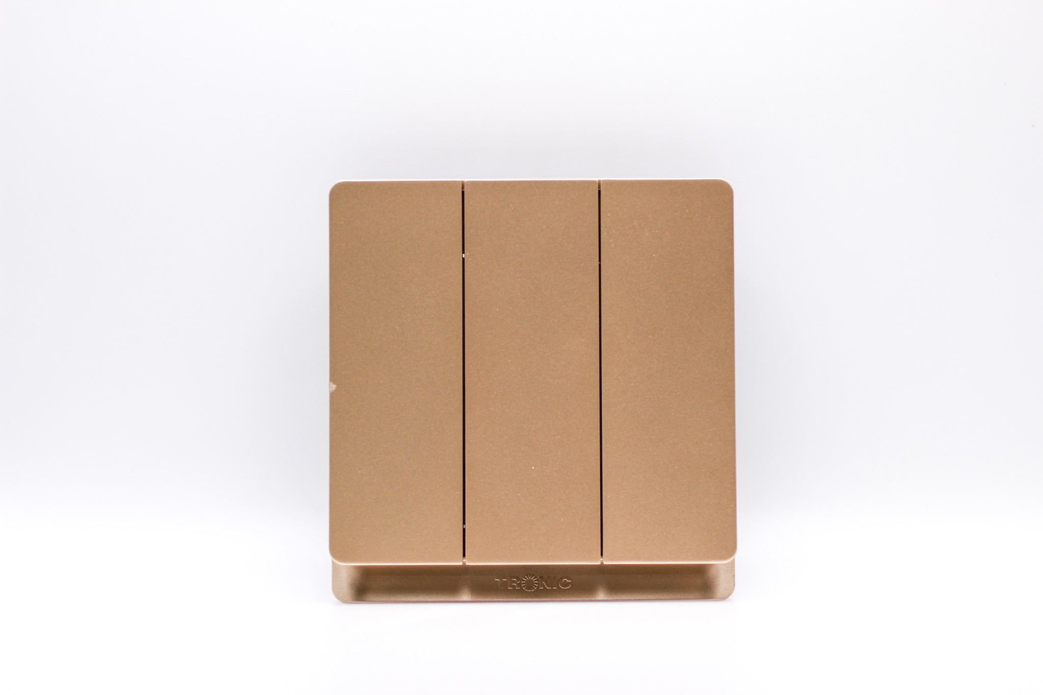 10a 3 Gang 2 Way Switch Gold