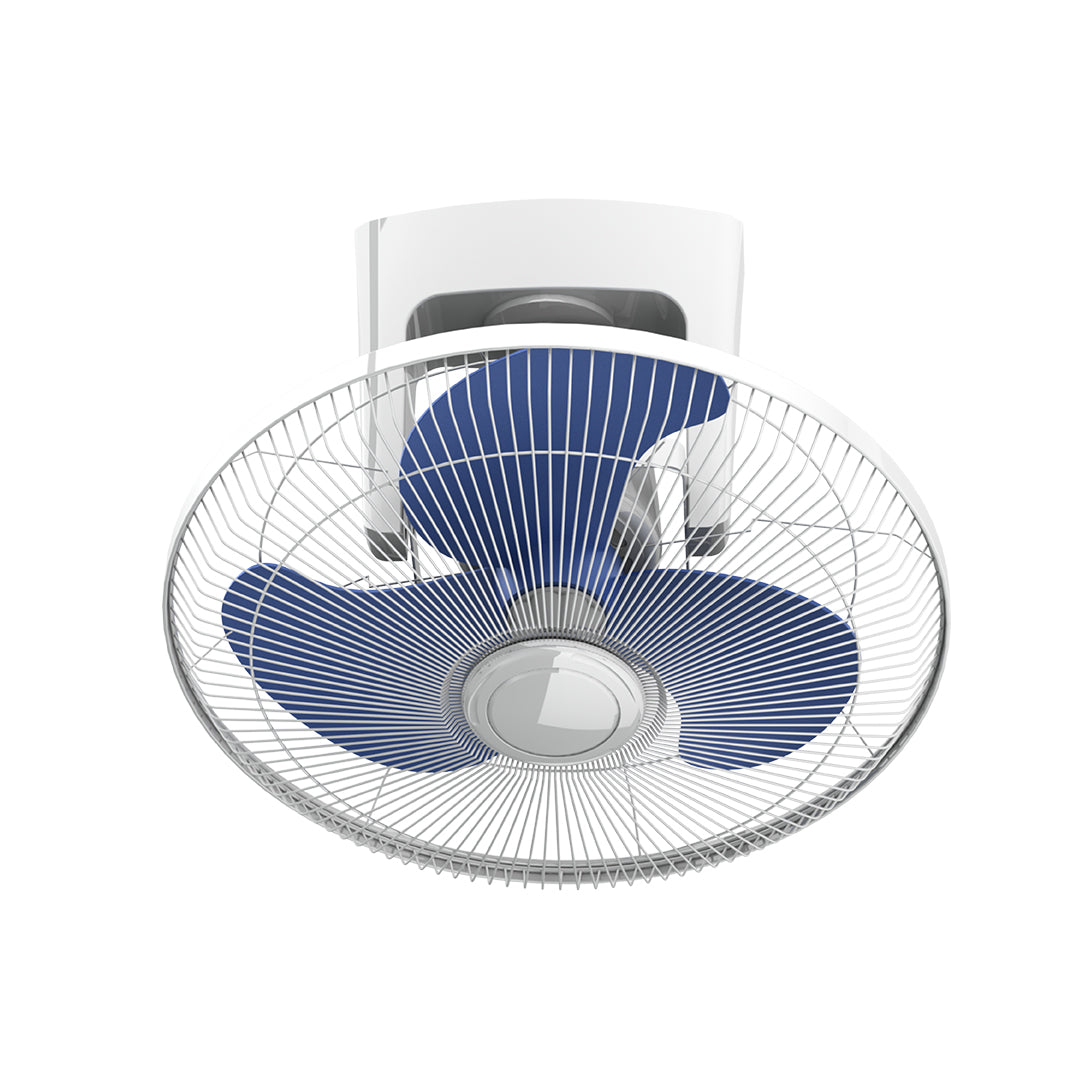 16 Inch Oscillation Fan With Blue Metal Blade