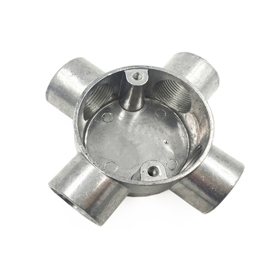 20mm 4 Way Circular GI Junction