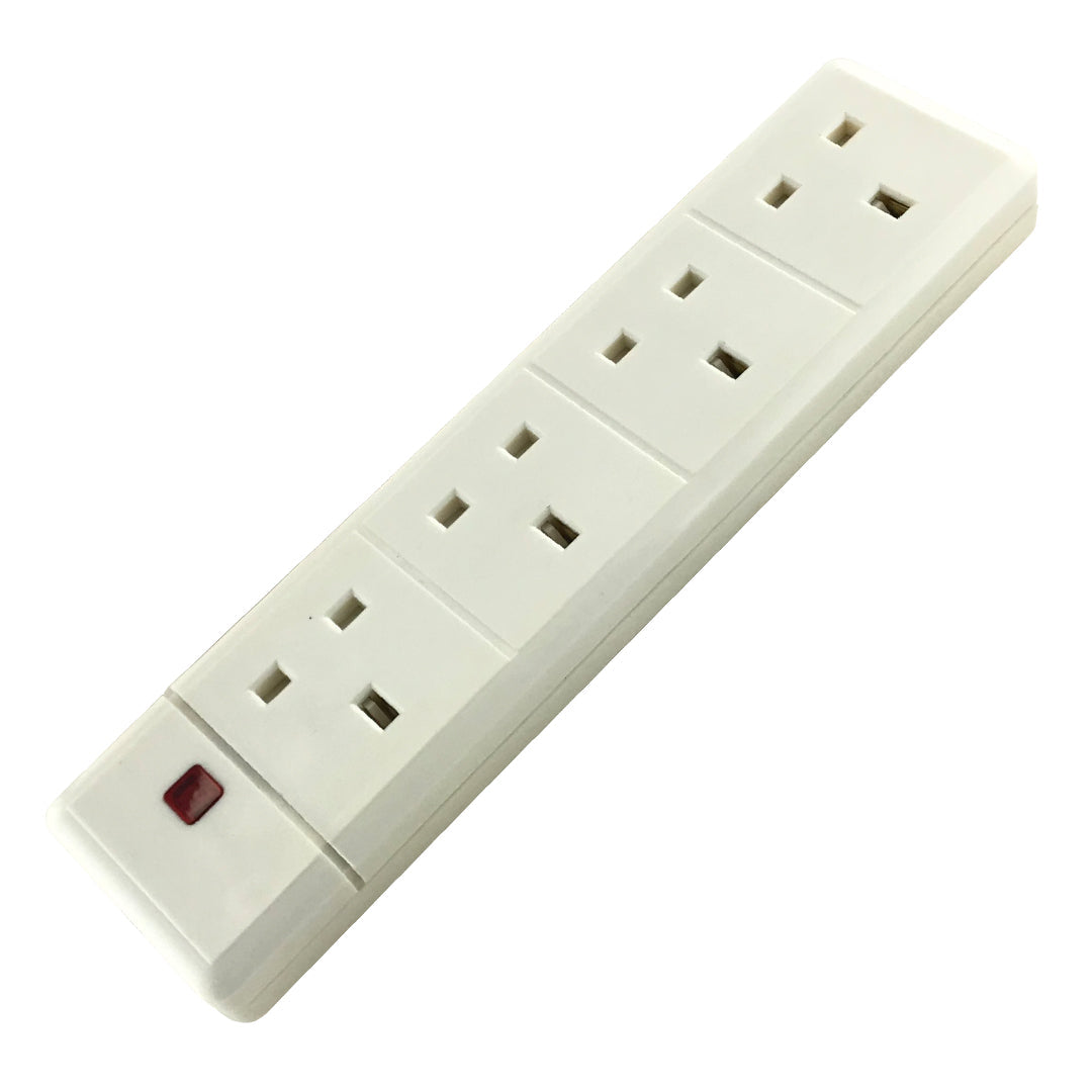 4 Way Tronic Black Extension Cord