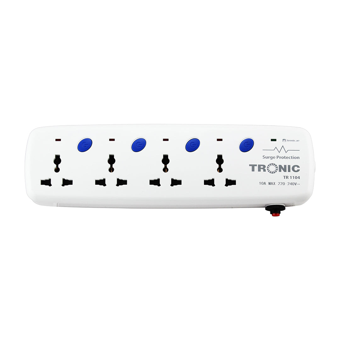 4 Way Tronic White Extension Cord