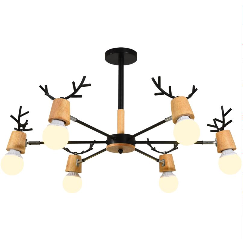 6 Arm Reindeer Ceiling Light