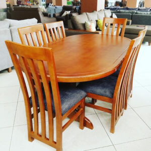 6 Seater Dining Tables – Honey Brown