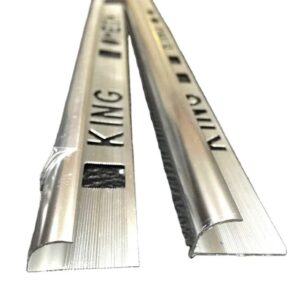 Aluminum tiles stainless steel stripes