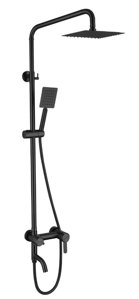 Black 8011k Black shower mixer huma