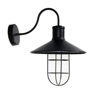 Black Industrial Wall Light