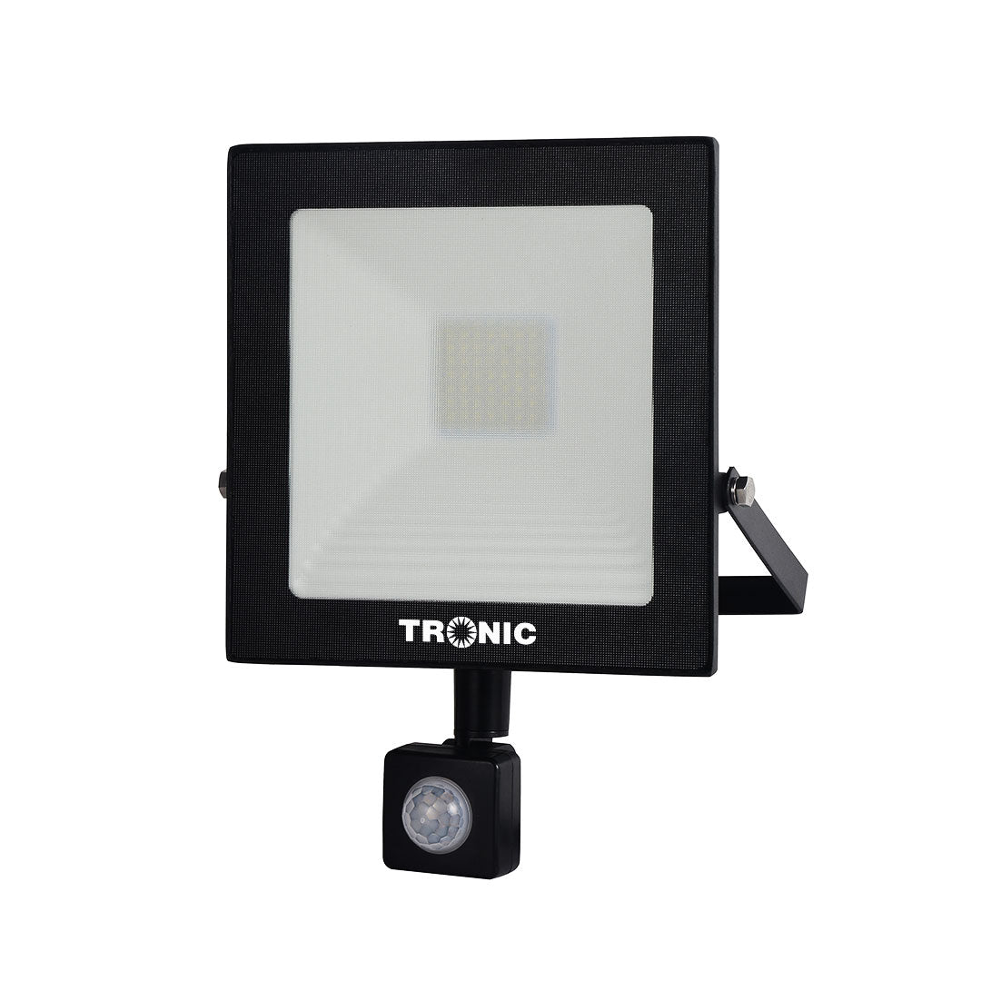 Black LED Motion Sensor Floodlight 50 Watts