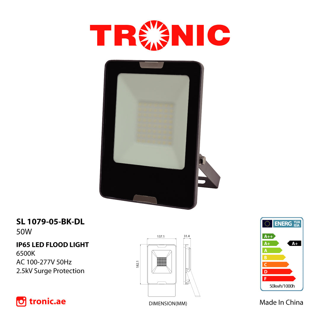 Black Led Floodlight 50 Watts