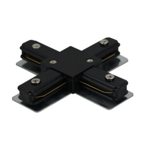 Black Tracklight Connector with 2 Wires