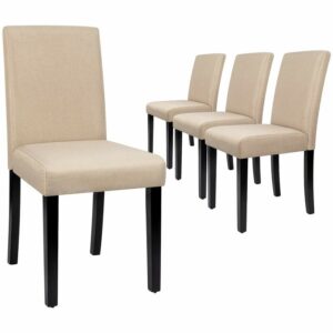 Tufted Upholstered Dining Chairs Biege