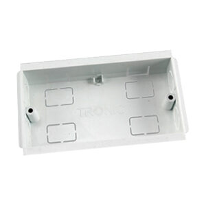Compartment Trunking Twin Box PVC 100mmx50mm