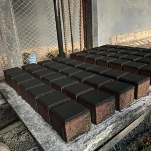 Heavy Duty Concrete Cobbles 100x100x80mm Black (100 PCs/M2)