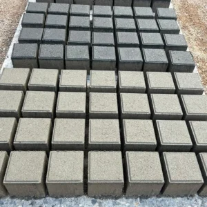 Heavy Duty Concrete Cobbles 100x100x80mm Grey (100PCs/M2)