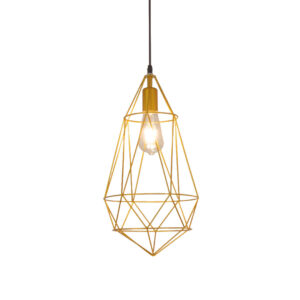 Gold Diamond Cage Pendant Lamp