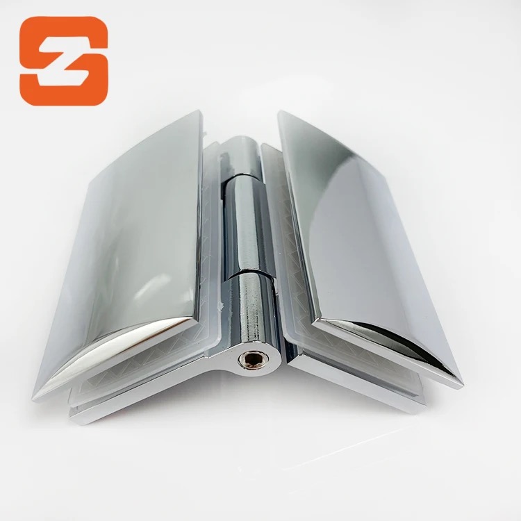 Glass to glass door hinges