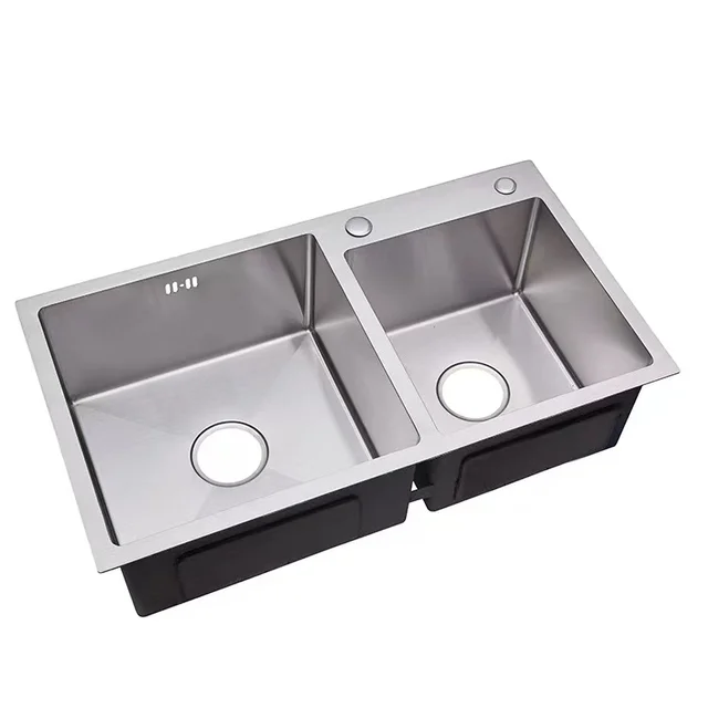 HD Double Bowl Aluminum Sink 2