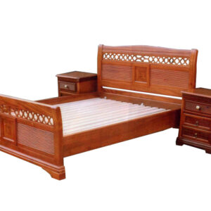 Hardwood Panel Bed