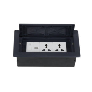 In Desk Socket 2G Universal + USB + RJ45 Data