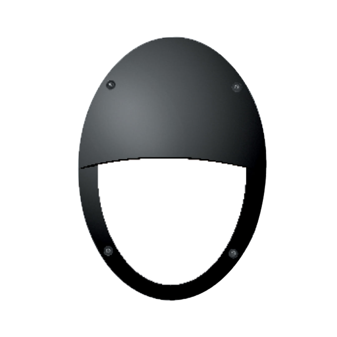 Ip66 Oval Bulkhead Black