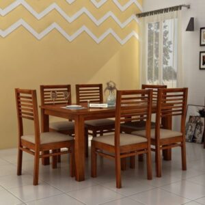 Modern 6 Seater Mahogany Dinning Set