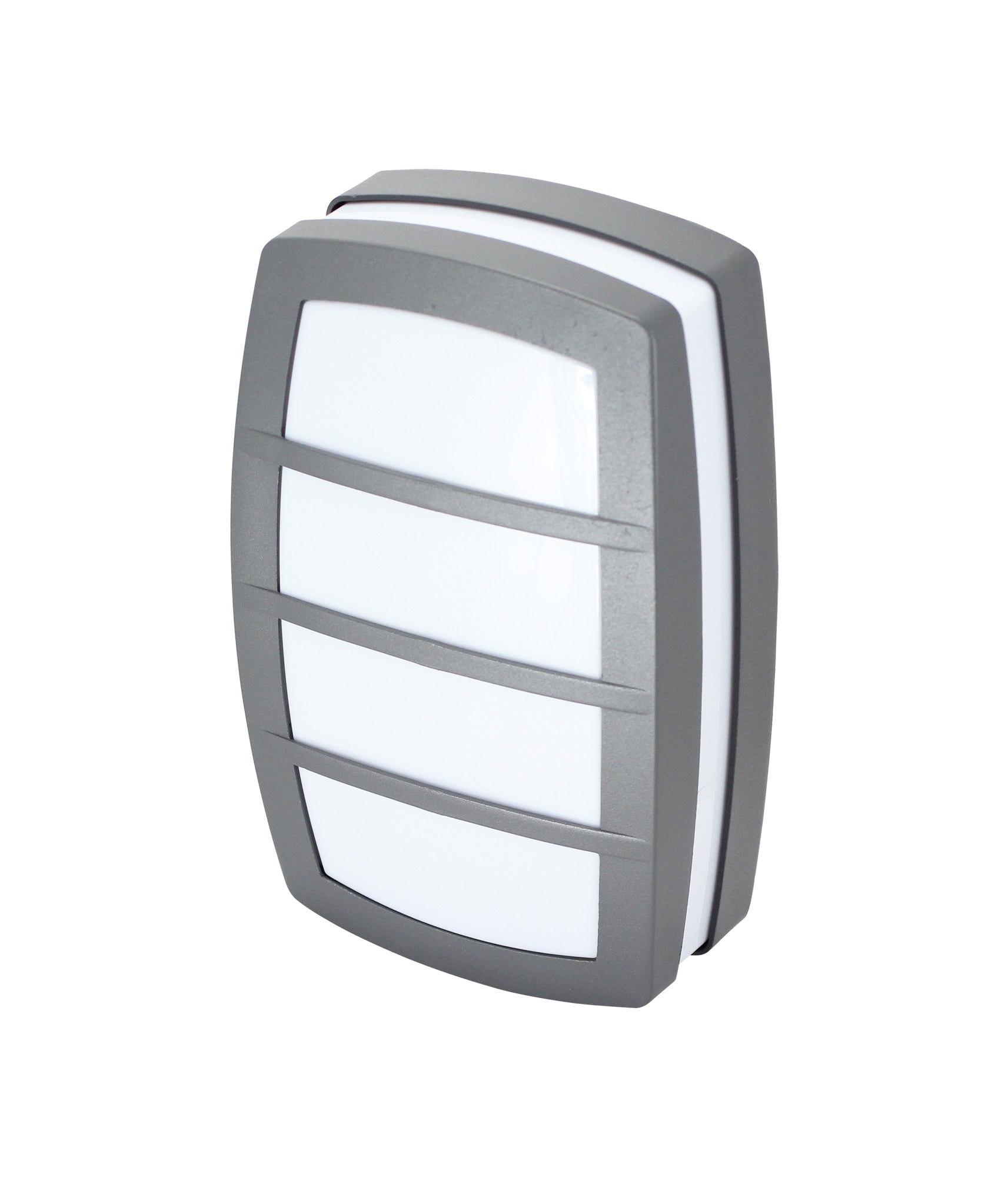 Outdoor Bulkhead with Polycarbonate Diffuser and Grill LL 2001 01 DG