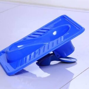 PVC squoting sato pan with steps