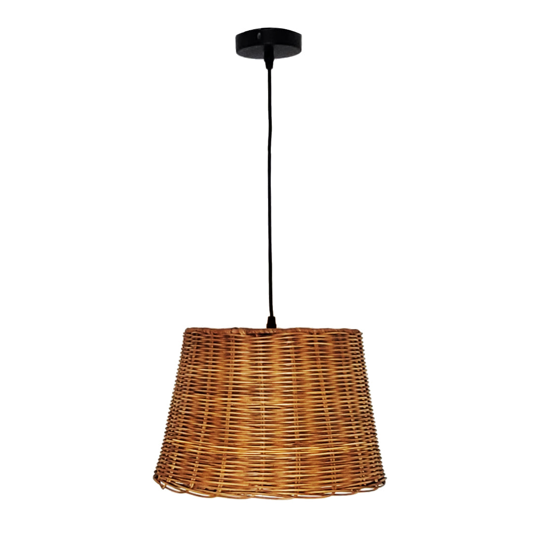 Pl 0914 24 Br Rattan Weave Pendant Lamp