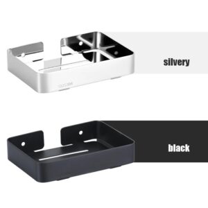 Short wall mount stainless steel soap dish
