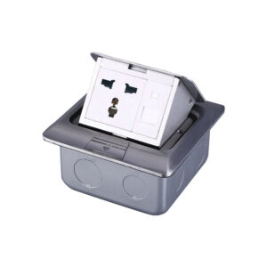 Single Floor Socket with 1 Data Port