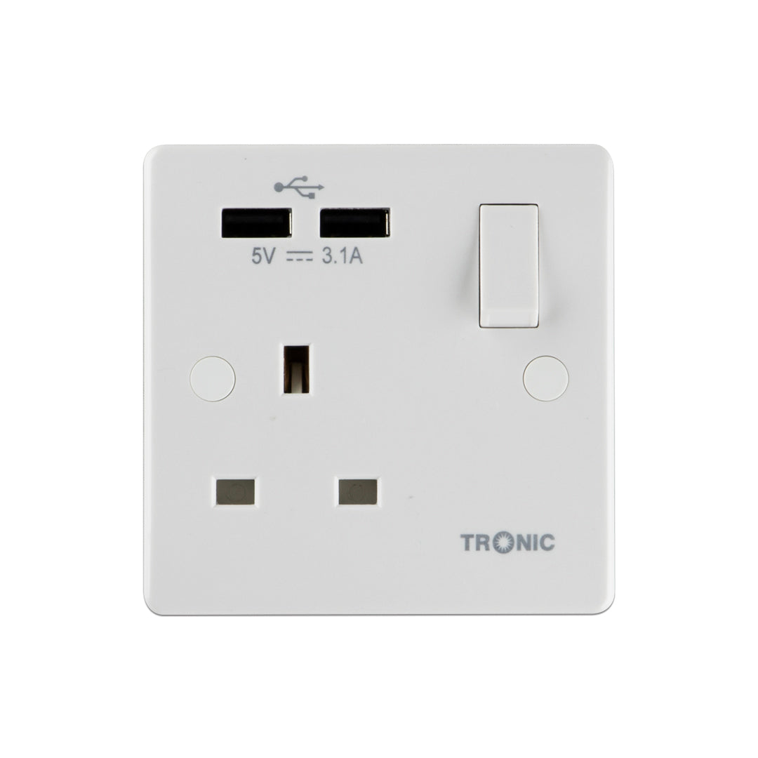 Single Switch Socket With USB