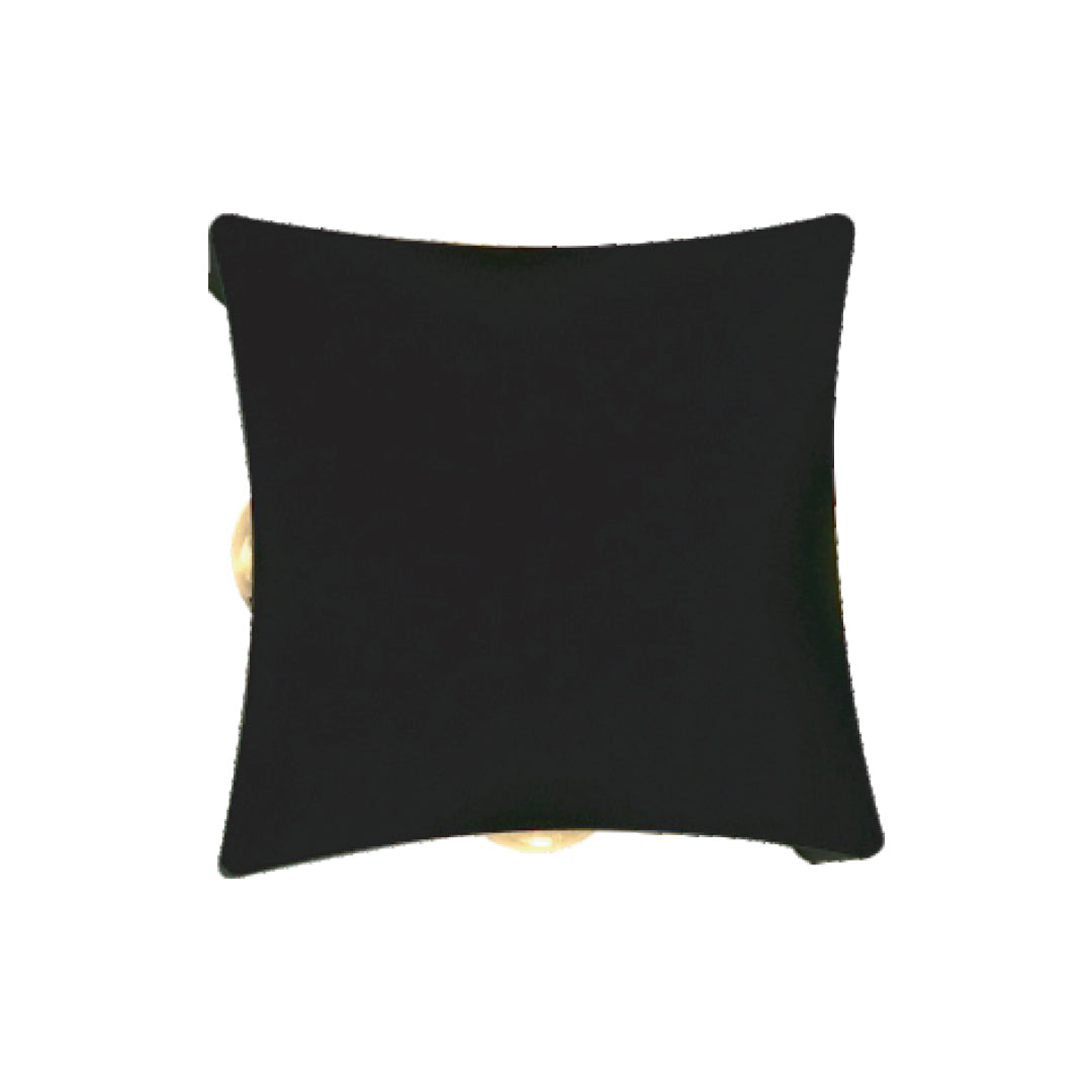 Small Black Cushion shaped Wall Light