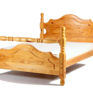 Solid Wood Platform Bed Honey Oak Finish