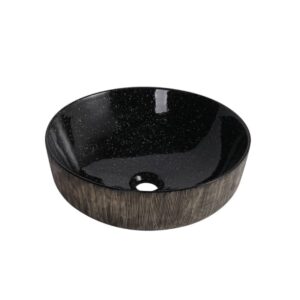 Table top marble basin with long neck faucet