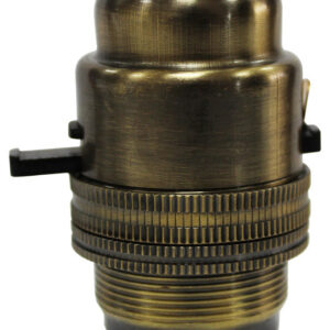 Brass Lamp Holder B22 (Pin)
