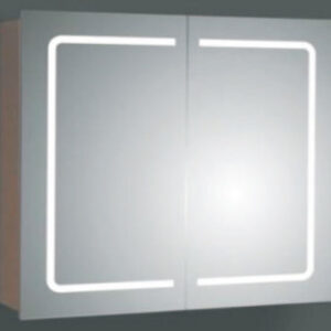 Mirror Light with Two Door Cabinet