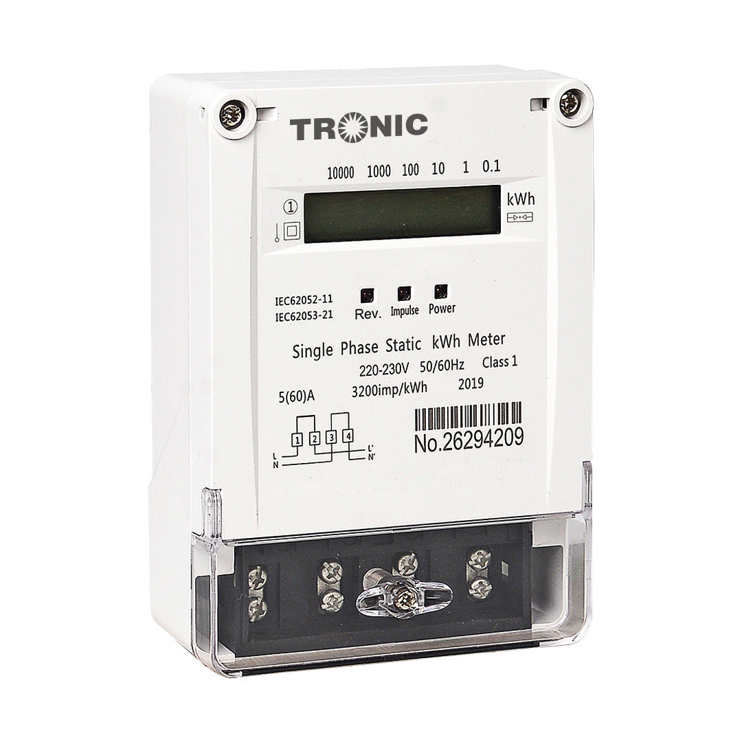 Tronic Single Phase Energy Meter