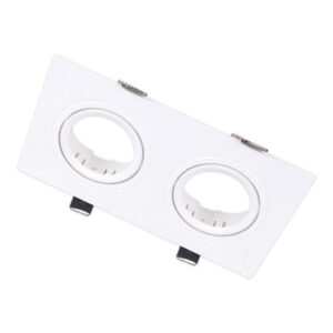 Twin Rectangular GU10 Recessed Fitting
