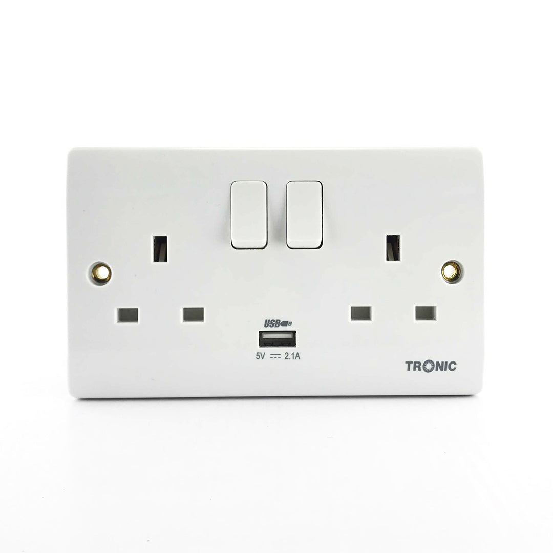 Twin Socket With Usb