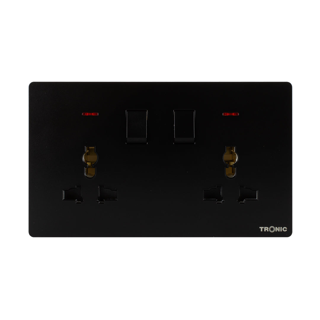 Universal Switch Socket Twin With Usb Type C