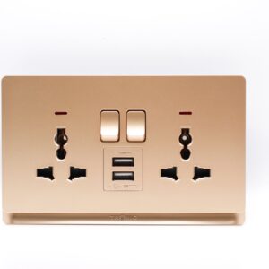 Universal Twin Socket with USB