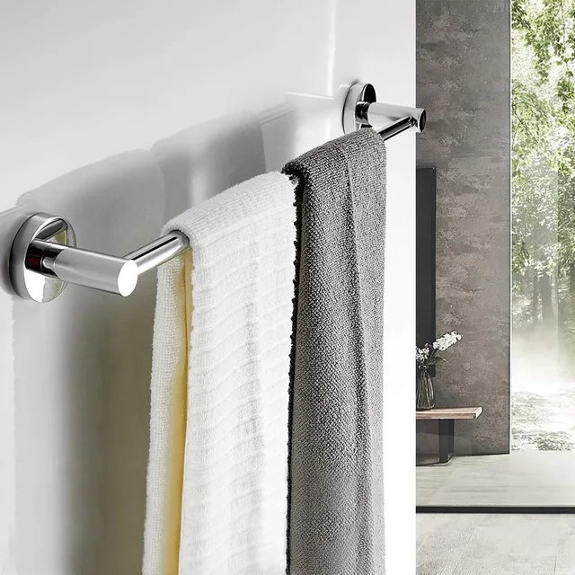 Wall mounted single towel rail