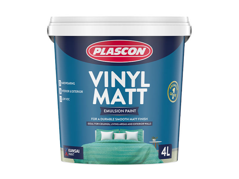 White Vinyl Matt Paint PLASCON