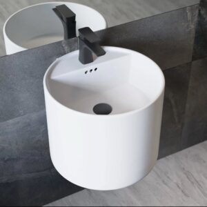 White round bathroom and dining room handwash basin