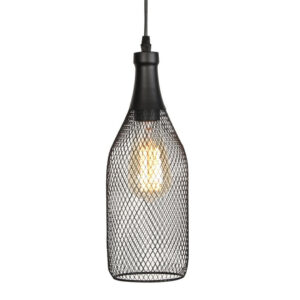 Wire Mesh Bottle Pendant Light
