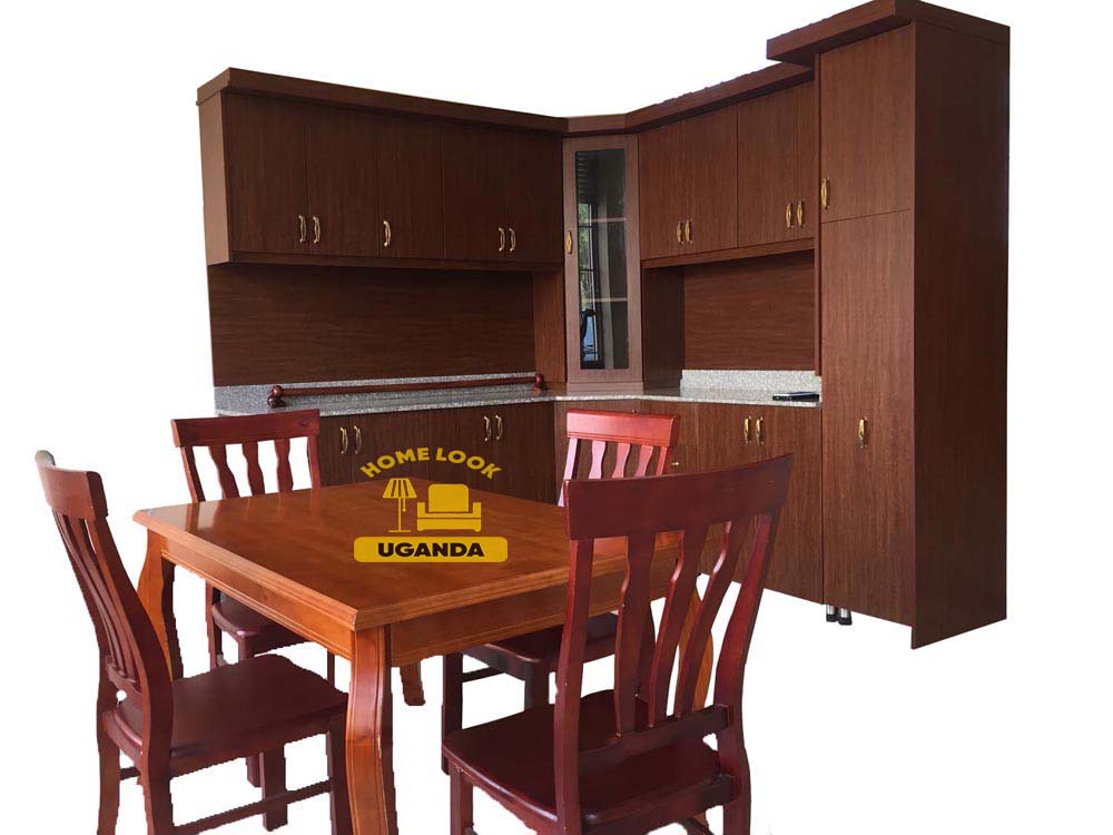 dining near kitchen cabinet