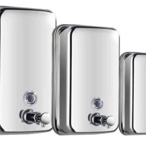 Stainless steel liquid soap dispenser