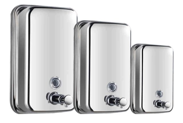 stainless steel liquid soap dispenser