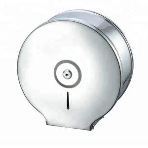 stainless steel toilet tissue holder and roll dispenser